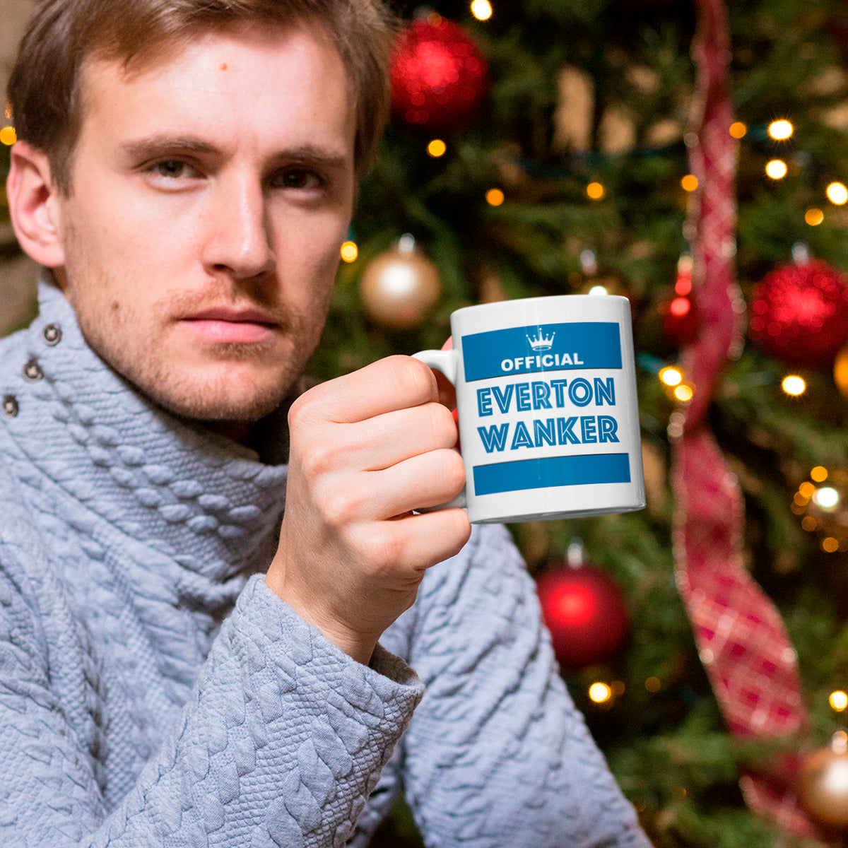 Football Rival Team Mug – Funny Everton Edition | Wanker Design + Free Teabag Gift
