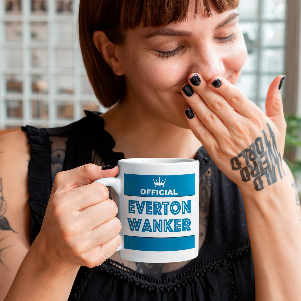 Football Rival Team Mug – Funny Everton Edition | Wanker Design + Free Teabag Gift