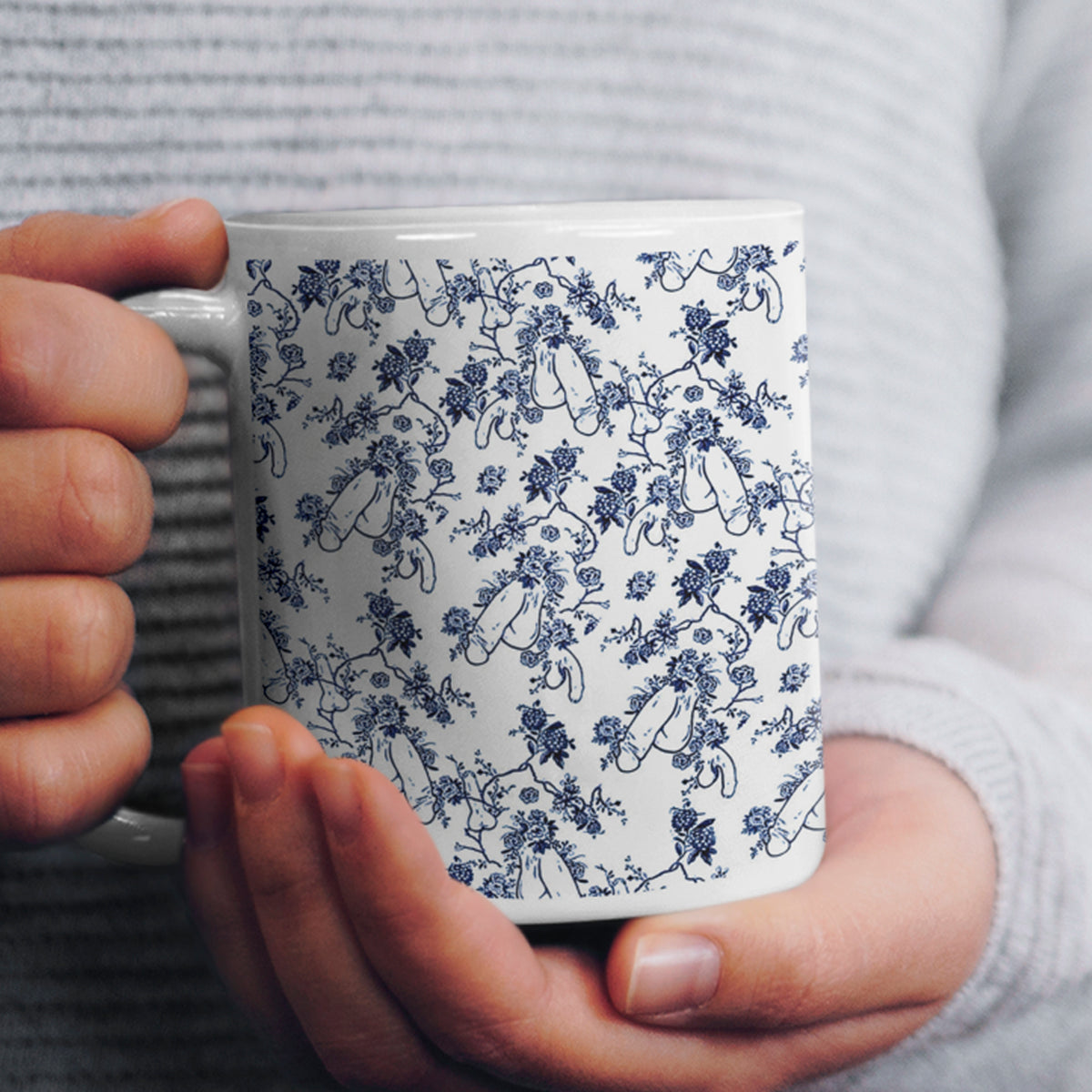 The famous Secret Floral RUDE Pattern Mug and Teabag