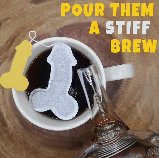 Rude willy teabag perfect for hen do gift bags and funny bridal party drinks
