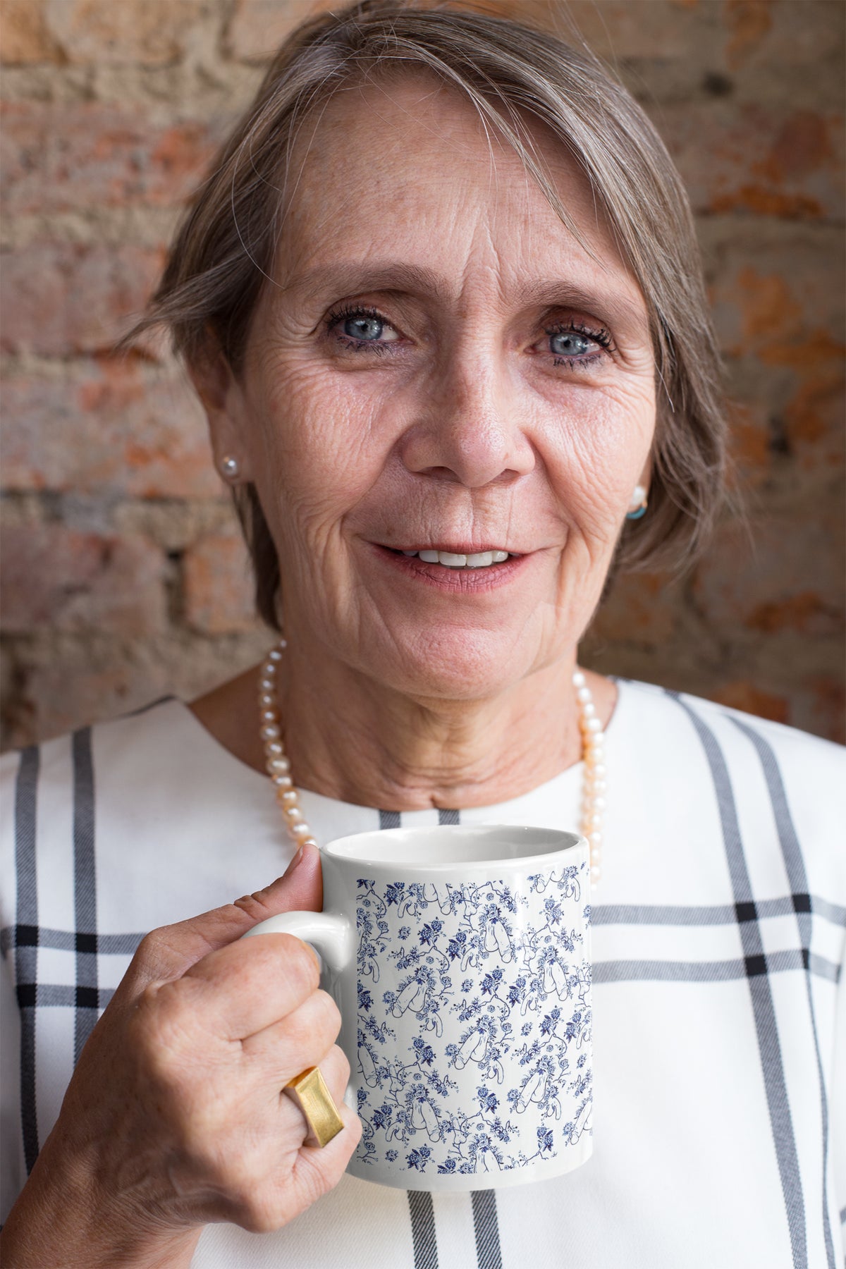 The famous Secret Floral RUDE Pattern Mug and Teabag