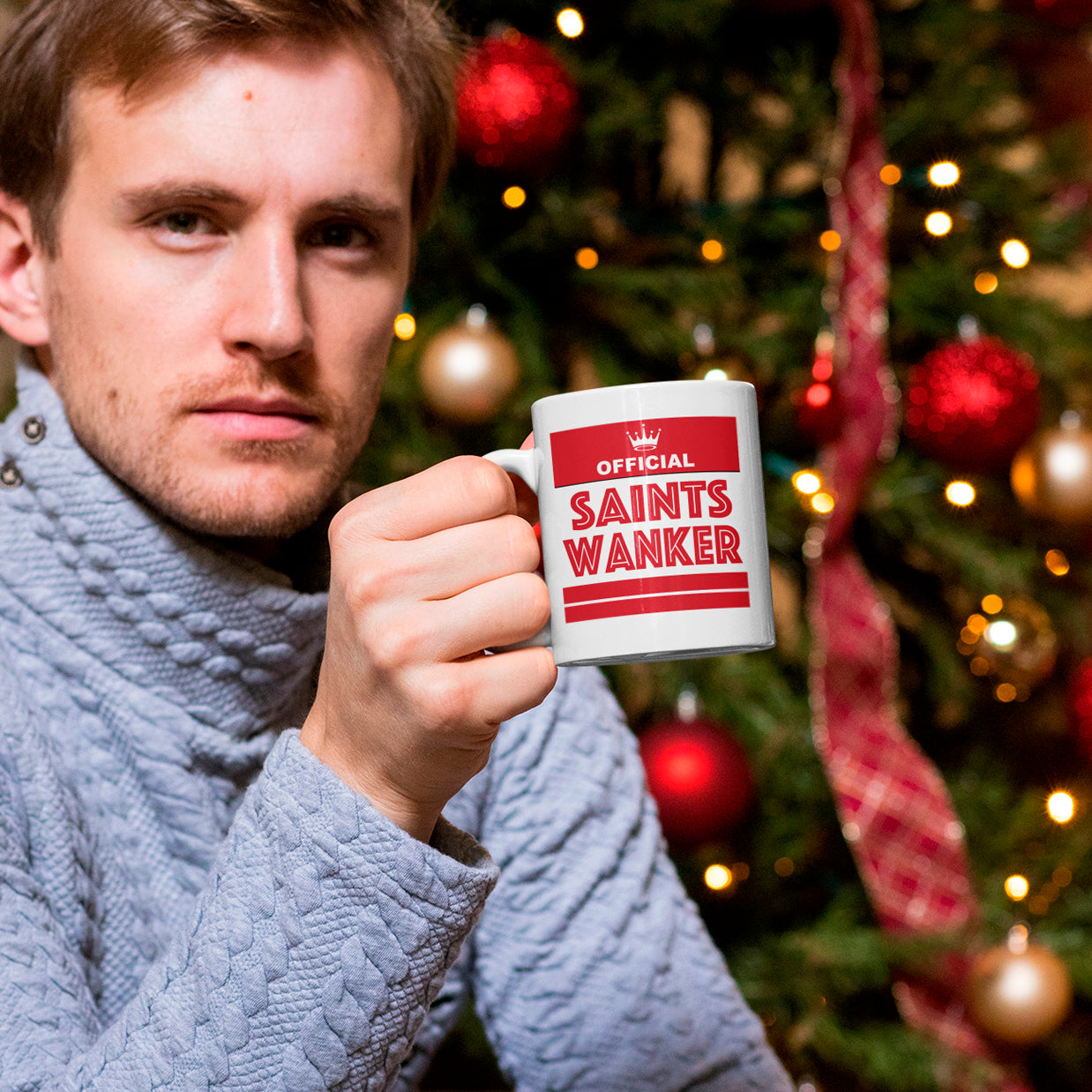 Football Rival Team Mug – Choose Your Team | Funny Wanker Design with Free Novelty Shaped Teabag